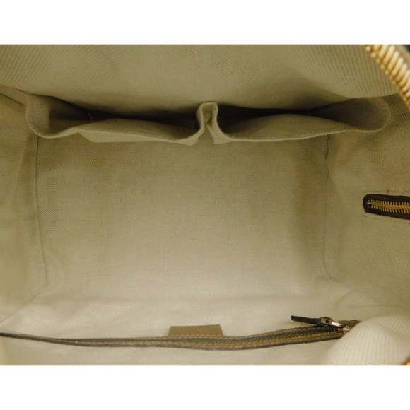 Gucci Canvas GG Beige Purple Bag Shoulder Brown Bag Boston - Picture 7 of 9